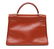 HERMES 'KELLY RETOURNE 32' ORANGE LEATHER HANDBAG - 2