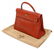 HERMES 'KELLY RETOURNE 32' ORANGE LEATHER HANDBAG - 6