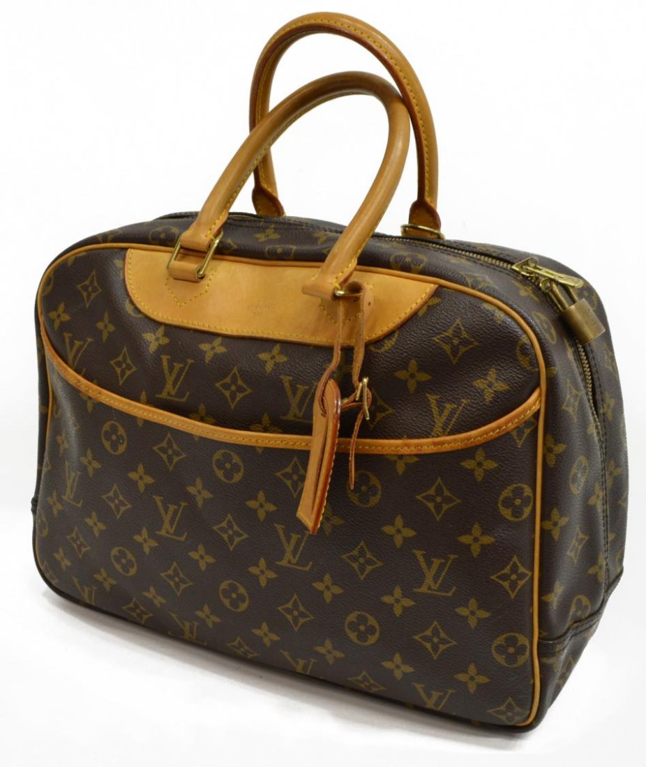 LOUIS VUITTON 'DEAUVILLE' MONOGRAM CANVAS HAND BAG (1 of 8)