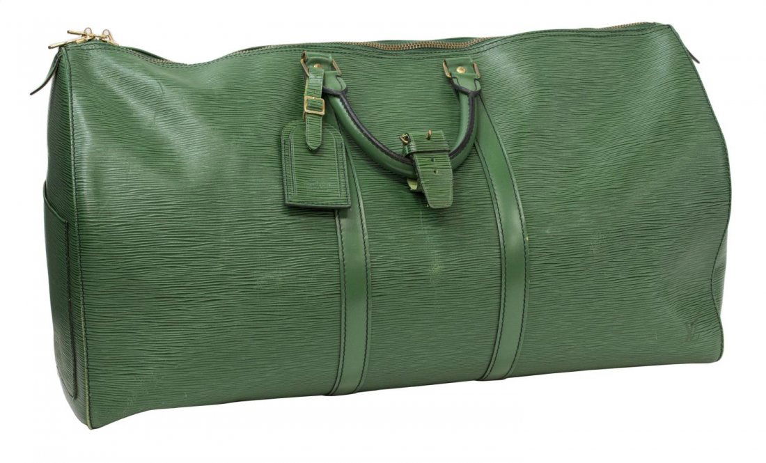 LOUIS VUITTON EPI LEATHER 'KEEPALL 55' DUFFLE BAG (1 of 6)