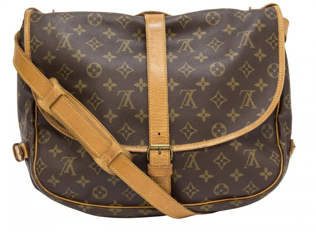 LOUIS VUITTON 'SAUMUR 30' MONOGRAM MESSENGER BAG (1 of 4)
