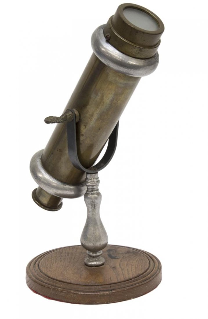 ANTIQUE BRASS & PEWTER KALEIDOSCOPE (1 of 3)