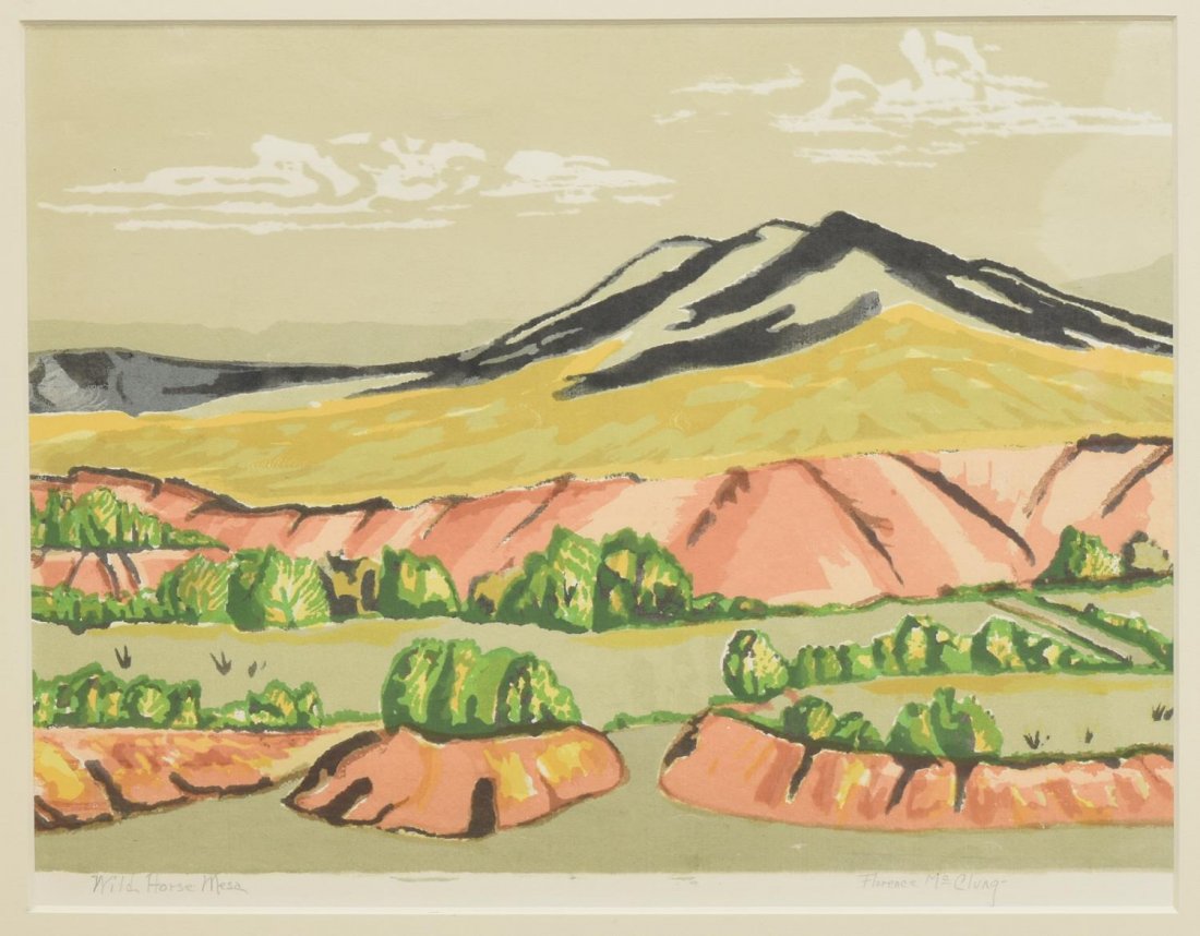 FLORENCE McCLUNG (TEXAS, 1894-1992) LITHOGRAPH (1 of 4)