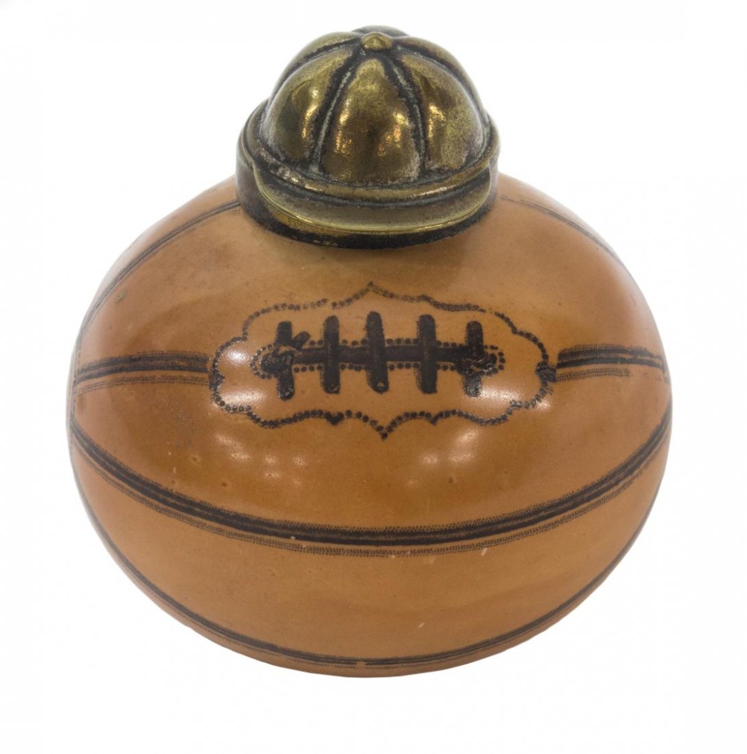 ANTIQUE ENGLISH FOOTBALL / SOCCER INKWELL (1 of 4)