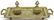 (2) ORNATE GILT BRASS DOUBLE INKSTAND & BLOTTER - 2