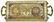 (2) ORNATE GILT BRASS DOUBLE INKSTAND & BLOTTER - 4