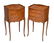 (2) FRENCH ROSEWOOD MARQUETRY BEDSIDE CABINETS