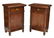 (PAIR) FRENCH MAHOGANY FINISH BEDSIDE CABINETS