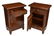(PAIR) FRENCH MAHOGANY FINISH BEDSIDE CABINETS - 2