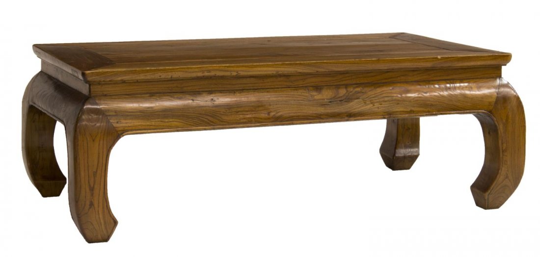 CHINESE ELMWOOD COFFEE TABLE (1 of 2)