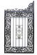 (PAIR) LARGE IRON FRAMED GATES, 88"H x 55"W - 3