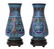 (2) LARGE ANTIQUE CHINESE CLOISONNE VASES