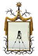 ORNATE IRON FRAME MIRROR AFTER GILBERT POILLERAT - 3