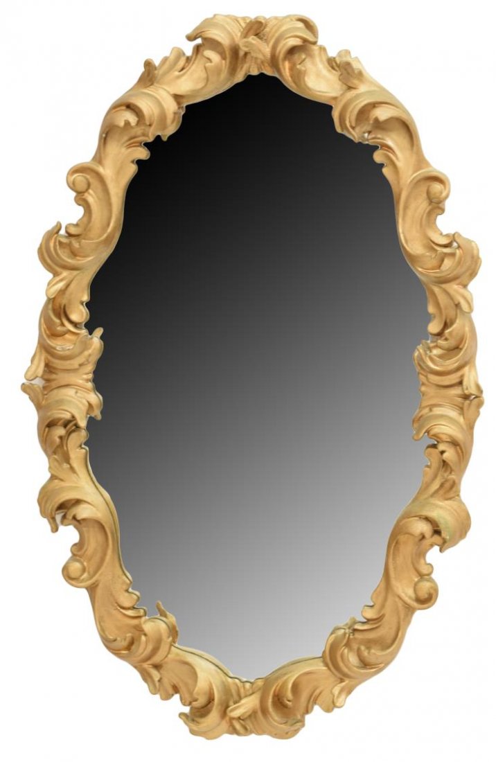 ITALIAN BAROQUE STYLE COMPOSITION WALL MIRROR (1 of 2)