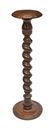 ITALIAN CARVED BARLEY TWIST PEDESTAL COLUMN 20TH C - 2