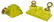(4) ANTIQUE / VINTAGE VASELINE GLASS INKWELLS - 2