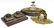(3) ANTIQUE ENGLISH INKSTAND & INKWELLS