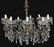 ITALIAN GILT METAL & CRYSTAL 10-LIGHT CHANDELIER