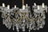 ITALIAN GILT METAL & CRYSTAL 10-LIGHT CHANDELIER - 2