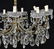 ITALIAN GILT METAL & CRYSTAL 10-LIGHT CHANDELIER - 3