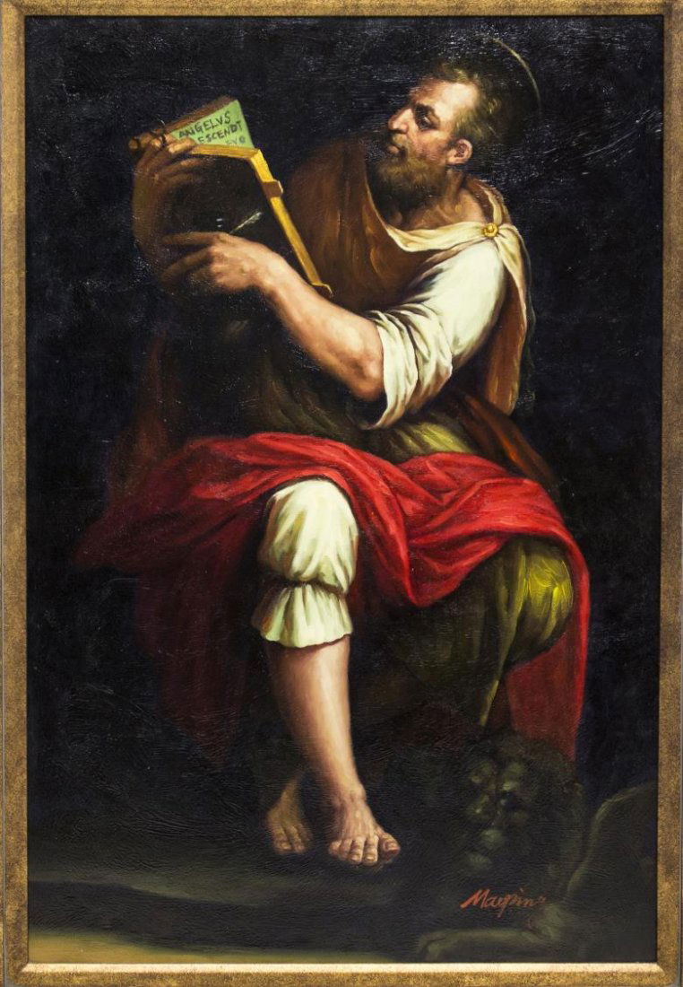 FRAMED PAINTING AFTER GIORGIO VASARI, "SAINT MARK" (1 of 4)