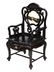 (3) CHINESE HARDWOOD INLAID MARBLE SALON SUITE - 3