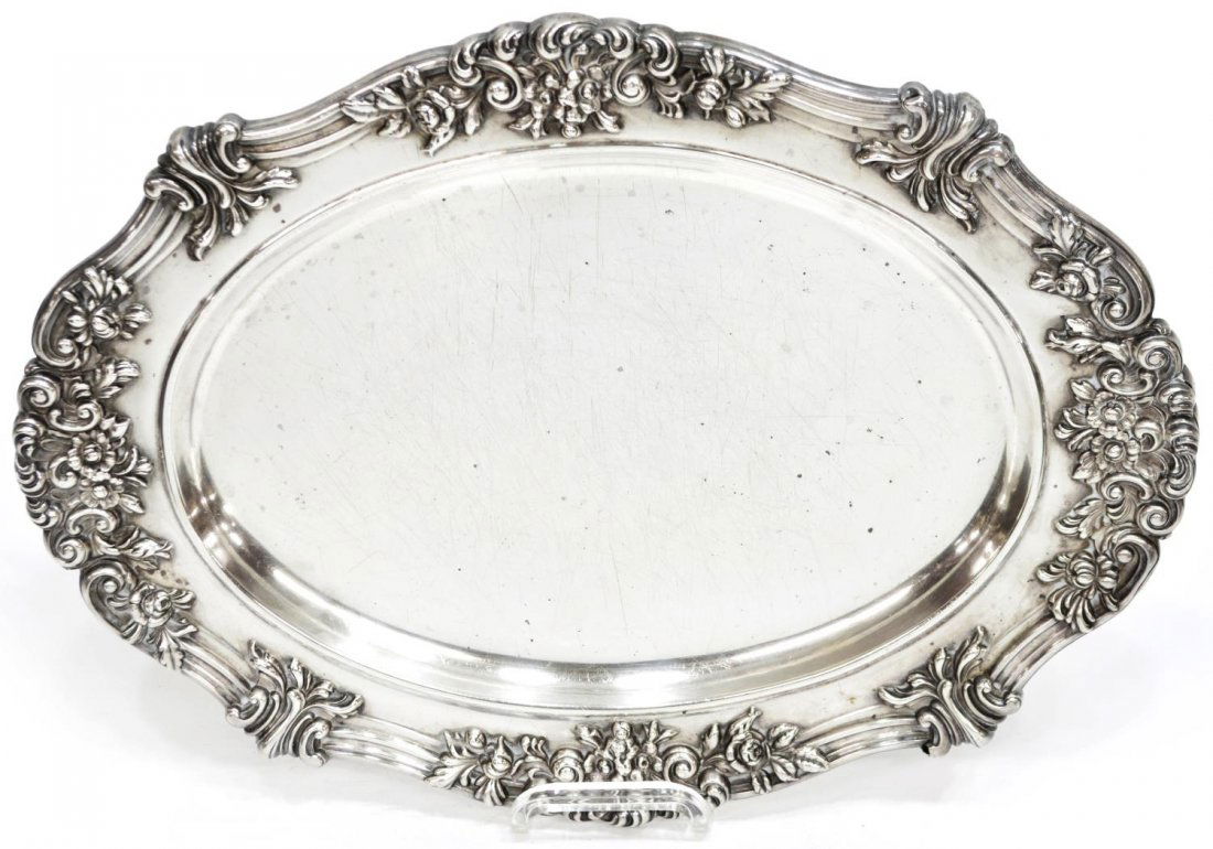 J.E. CALDWELL PHILADELPHIA STERLING SERVICE TRAY (1 of 3)