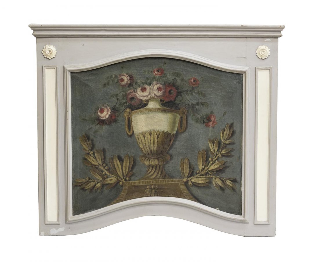 FRENCH FRAMED WALL PANEL, OIL ON CANVAS STILL LIFE (1 of 2)