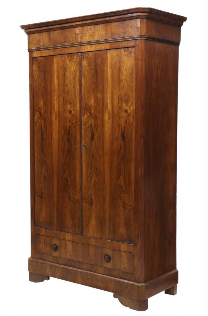 FRENCH CHARLES X ARMOIRE, 19TH C (1 of 3)