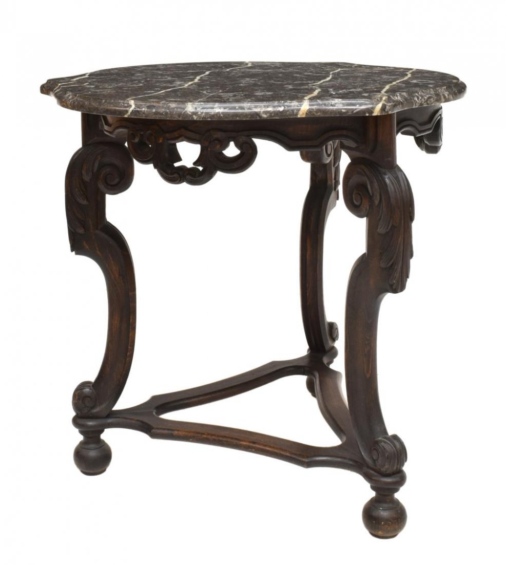 MARBLE TOP OCCASIONAL TABLE (1 of 3)