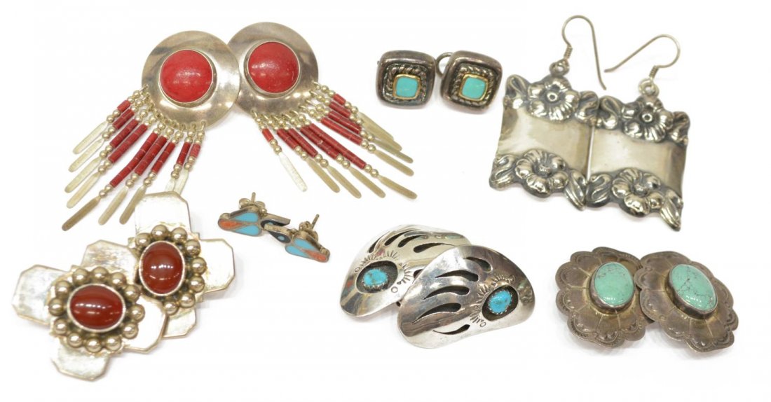 (6) SOUTHWEST & OTHER STERLING EARRING GROUP (1 of 8)