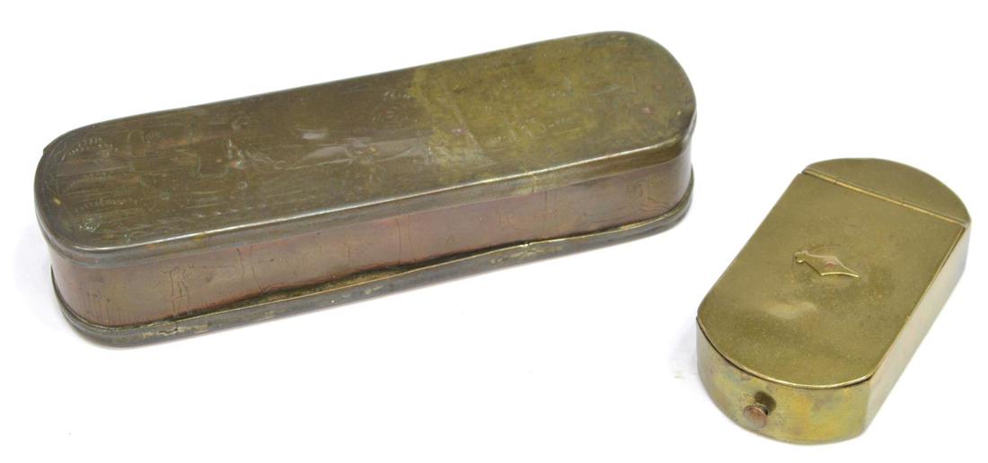 (2)18TH /1 9TH C. DUTCH & ENGLISH TOBACCO BOXES (1 of 8)