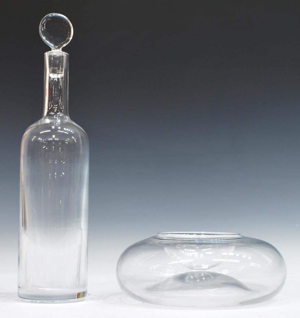 (2) BACCARAT CRYSTAL CAVIAR BOWL & DECANTER (1 of 6)