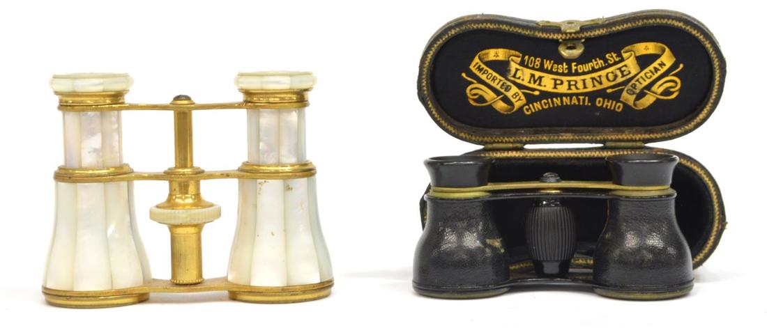 (2) ANTIQUE OPERA GLASSES, LEMAIR MOP & B&N JENA (1 of 4)