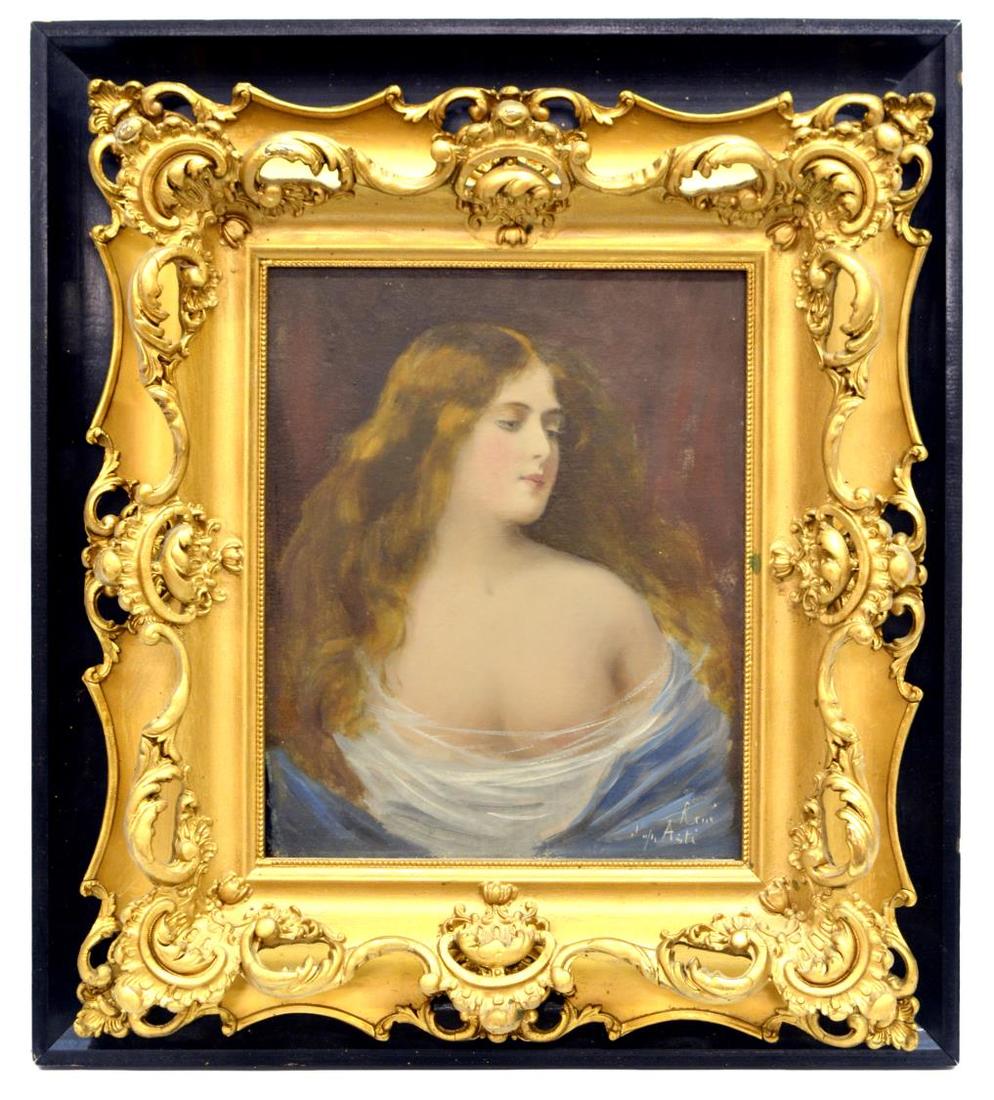 ANGELO ASTI (FRANCE/OHIO 1847-1903) OIL PAINTING (1 of 4)