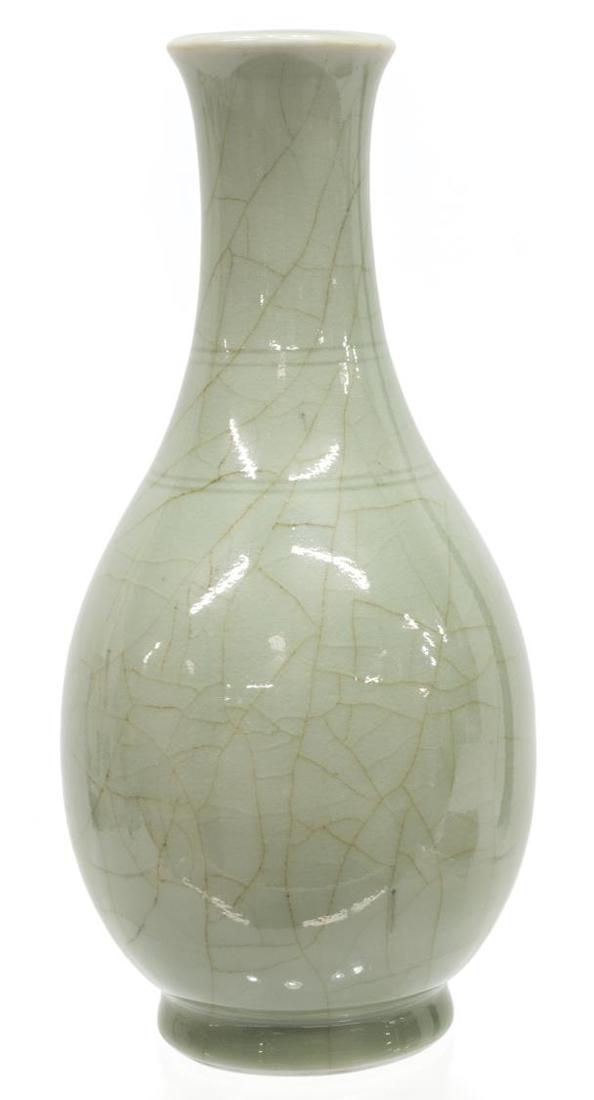 CHINESE CELADON VASE, MING DYNASTY STYLE (1 of 3)
