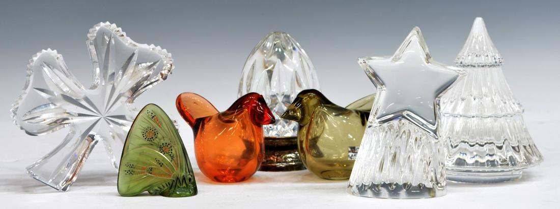 (7) STEUBEN, WATERFORD LALIQUE & FINNISH CRYSTAL ITEMS (1 of 8)