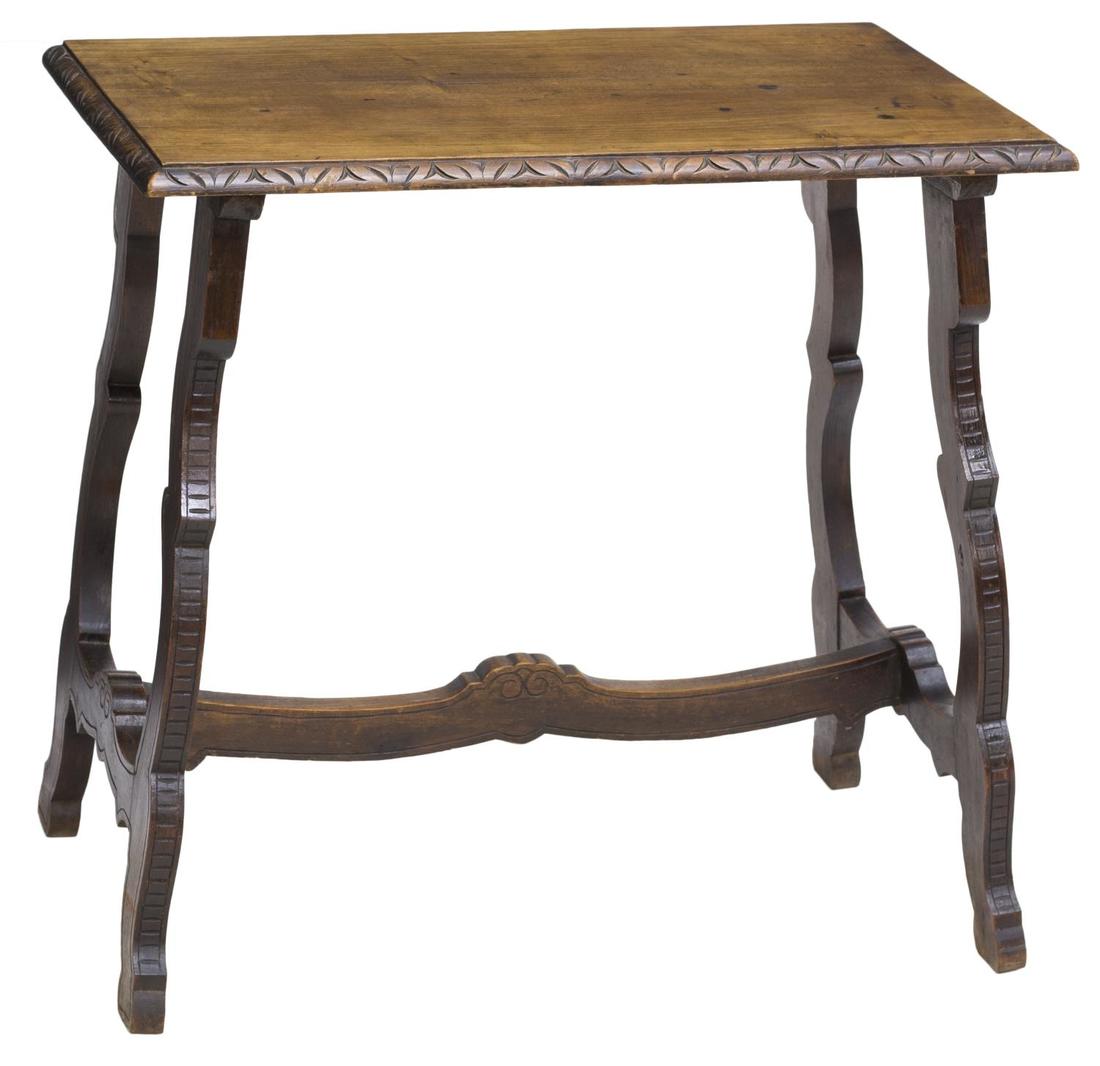 SPANISH SIDE TABLE, 19TH C. (1 of 2)
