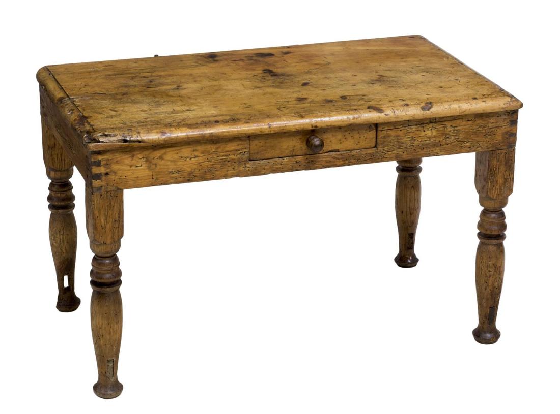 ANTIQUE FRENCH SINGLE DRAWER WORK TABLE 19TH C (1 of 4)