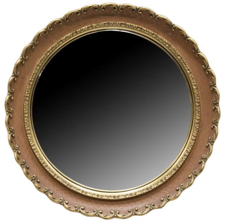 ENGLISH GOLD DECORATIVE WALL MIRROR (1 of 2)