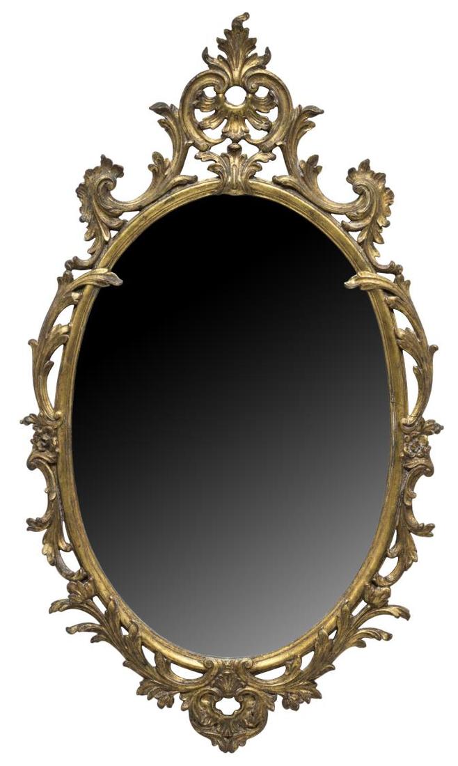 PALLADIO LOUIS XV STYLE GILTWOOD WALL MIRROR (1 of 2)