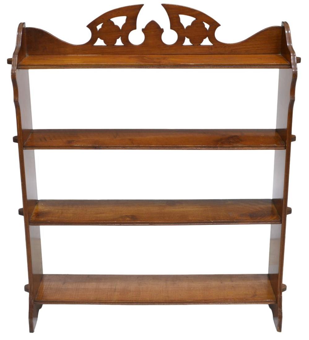 EDWARDIAN WALNUT BOOKSHELVES (1 of 2)