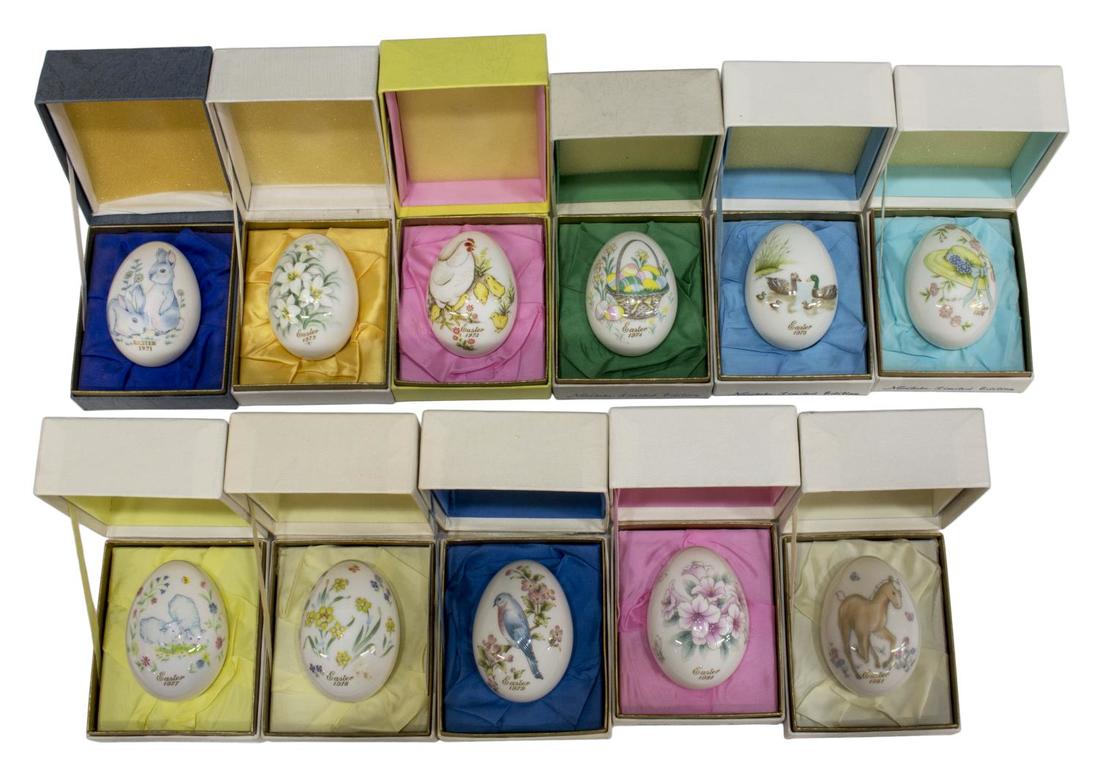 (11)NORITAKE LIMITED EDITION EASTER EGGS 1971-1981 (1 of 6)