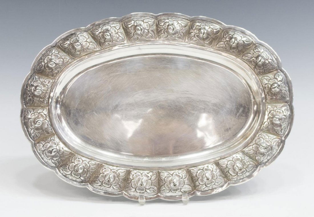 VINTAGE SANBORNS MEXICO STERLING SILVER TRAY (1 of 4)