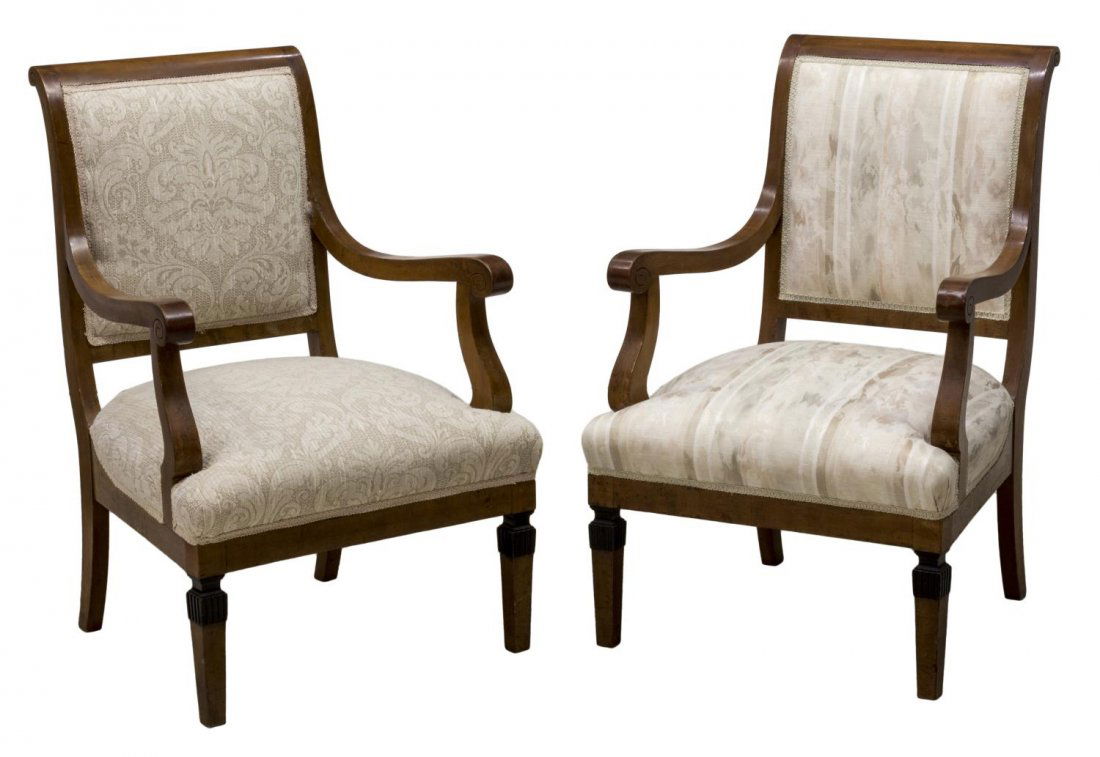 (2) BIEDERMEIER STYLE ARM CHAIRS (1 of 2)