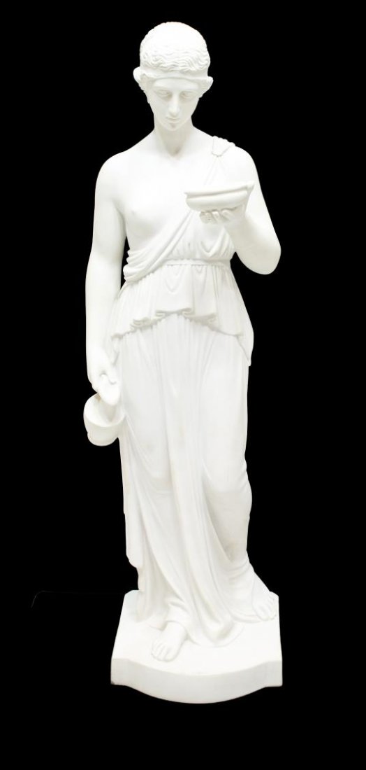 CLASSICAL FEMALE STATUE SIGNED DAL TORRIONE 20TH C (1 of 5)