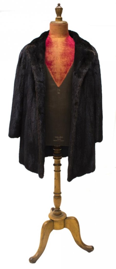 LADIES SAKOWITZ "BLACK DIAMOND" BLACK MINK COAT (1 of 6)