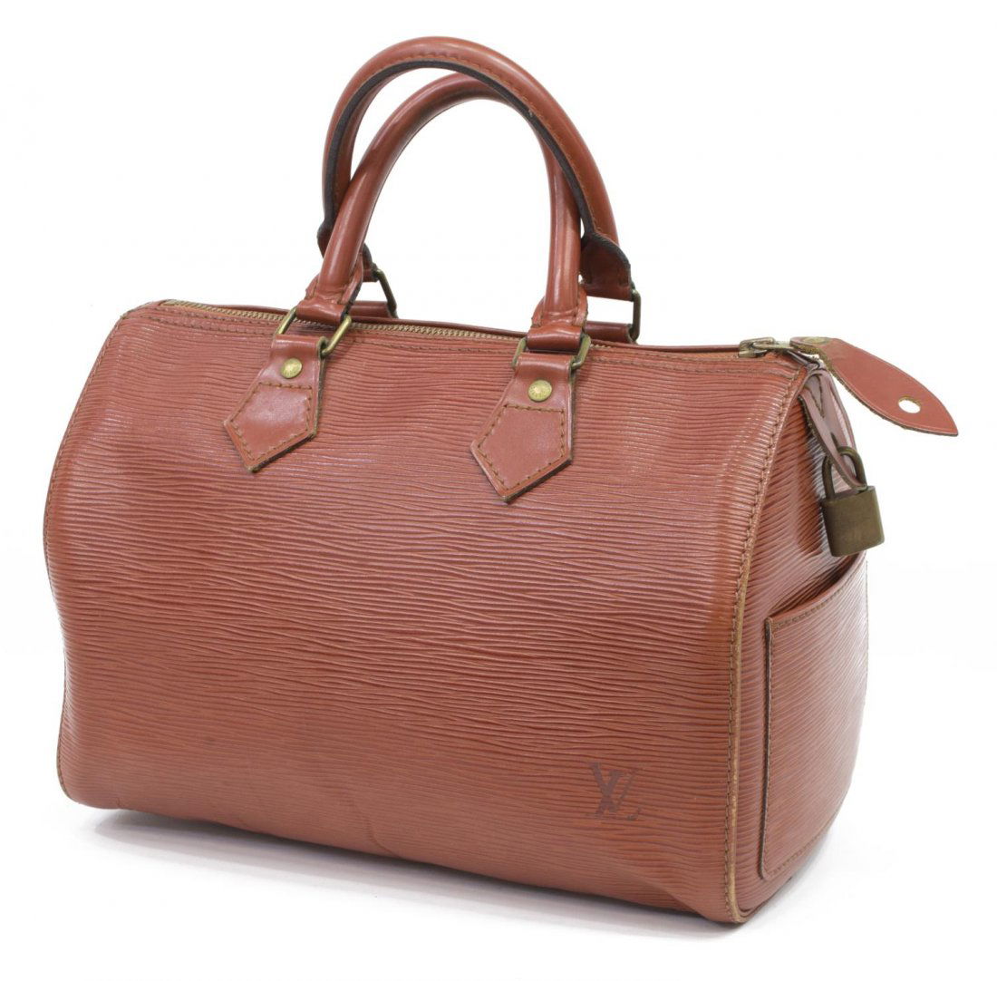 LOUIS VUITTON 'SPEEDY 25' EPI LEATHER HAND BAG (1 of 5)