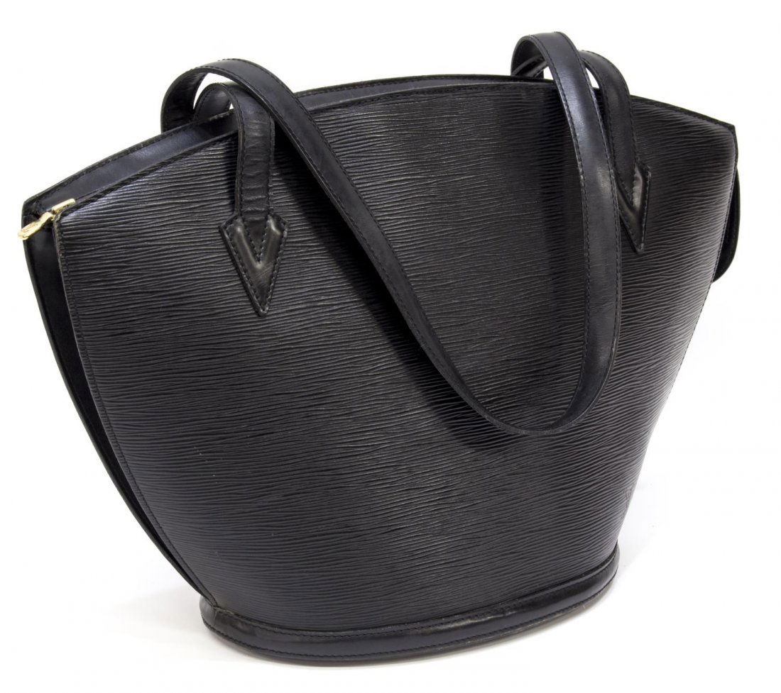 LOUIS VUITTON 'ST JACQUES' BLACK EPI LEATHER PURSE (1 of 4)