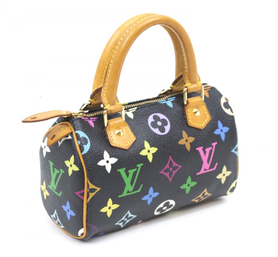 louis vuitton multicolor mini speedy black